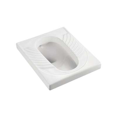 Asian style public toilet ceramic white bathroom indian squatting toilet pan