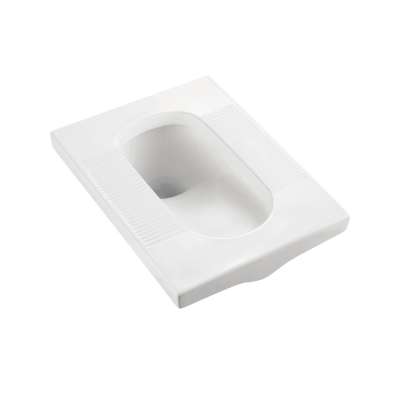 Gravity flushing manufacturer wholesale wc toilet ceramic white sanitary ware squatting pan W.C. pan